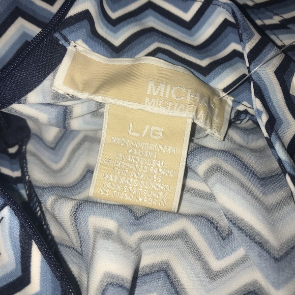 NEW! Michael Kors Halter Chevron Top-Size L - Picture 6 of 6